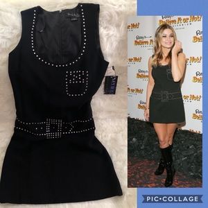 Nicole Miller Cocktail Dress w/Rhinestones NEW